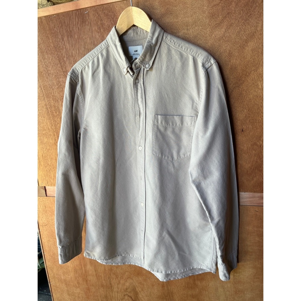 H&M Mens 100% Cotton Button Down Shirt